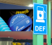 AdBlue diesel exhaust fluid (DEF) pump at a fuel station